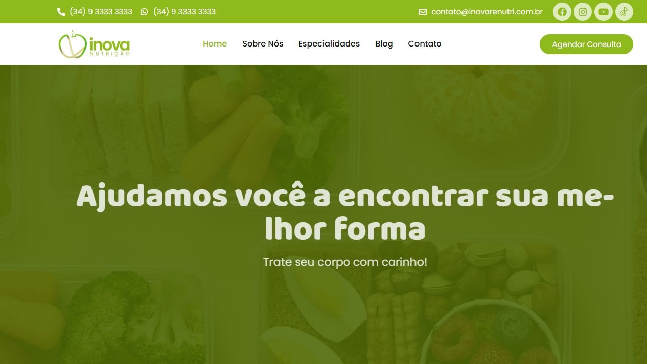 Prévia do modelo Nutrição — Institucional