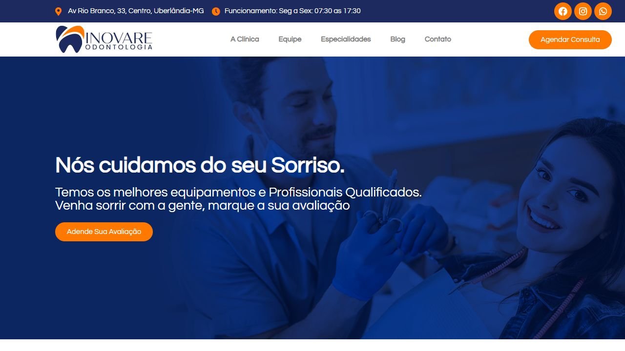 Prévia do modelo Odontologia — Institucional